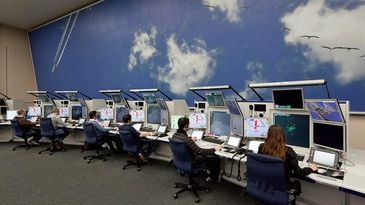 Skyguide Kontrollraum